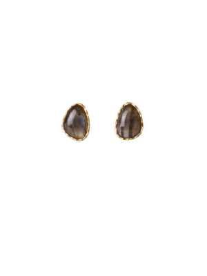 Stud Earrings - Labradorite