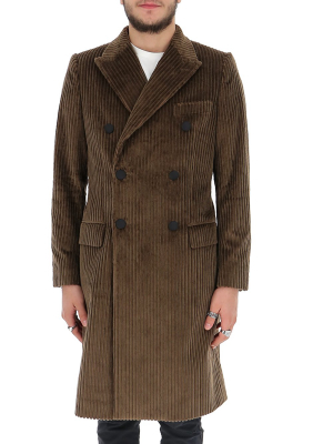 Dolce & Gabbana Double-breasted Corduroy Coat