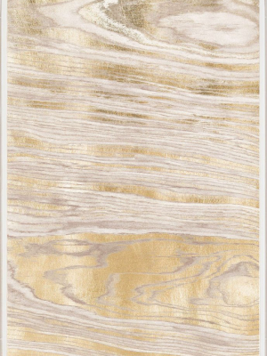 Gold Wood Grain 1 Framed Artwork