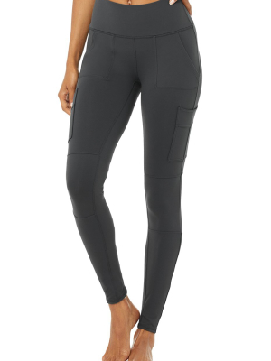 High-waist Cargo Legging - Anthracite