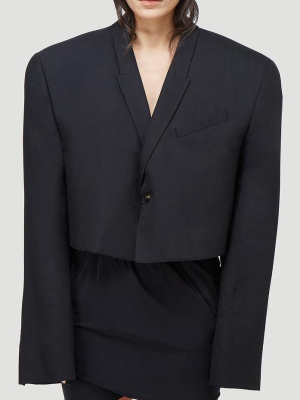 Rick Owens Jumbo Tatlin Cropped Blazer