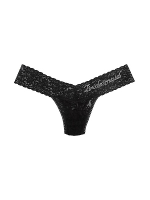 "bridesmaid" Low-rise Thong