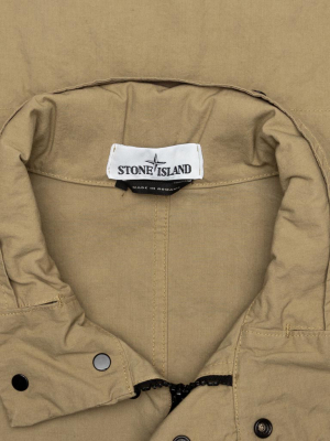 Stone Island Center Patch Logo Jacket - Dark Beige