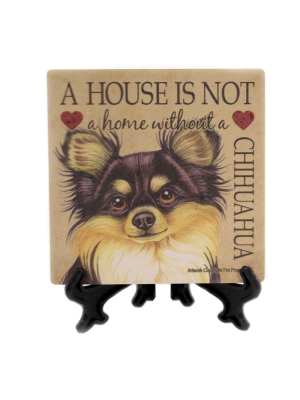 Animal 4.0" Chihuahua - Home Cork Back Coaster Easel Sjt Enterprises - Coasters