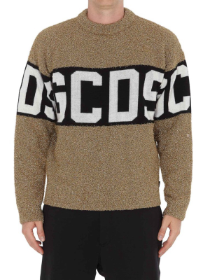 Gcds Logo Band Lurex Sweater