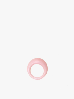 Glass Ring In Neon Pink