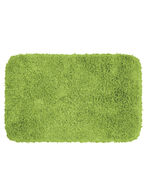 Jazz Shaggy Solid Washable Nylon Bath Rug - Garland