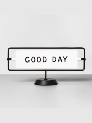 'good Day / Good Night' Reversible Sign White/black - Hearth & Hand™ With Magnolia