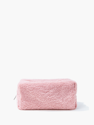 Faux Shearling Rectangle Pouch