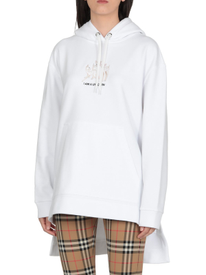 Burberry Step-hem Drawstring Hoodie