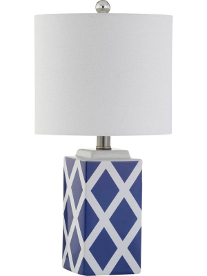 Sophia Table Lamp White/blue