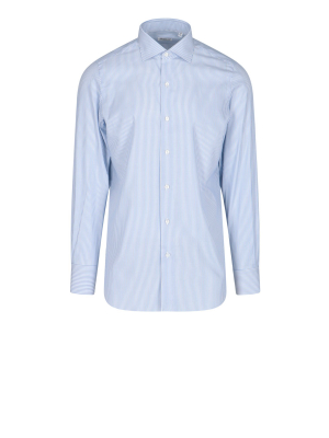 Finamore 1925 Napoli Striped Classic Collar Shirt