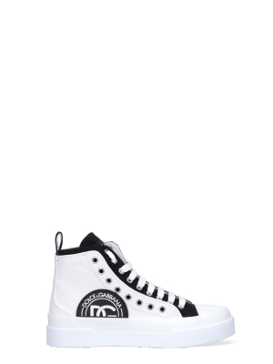 Dolce & Gabbana Logo Patch High-top Sneakers