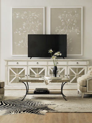 Sanctuary Grand Premier Entertainment Console Blanc