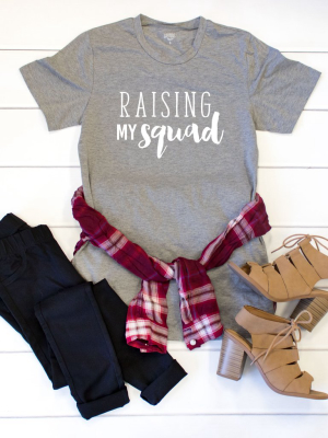 Raising My Squad Crew Neck Tee