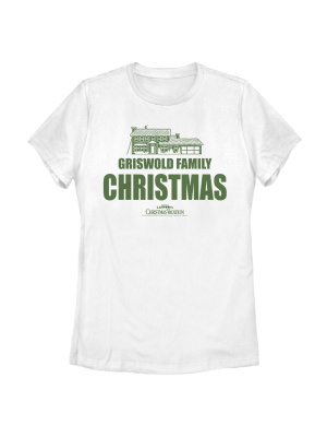 Women's National Lampoon's Christmas Vacation Griswold Family Decorations T-shirt