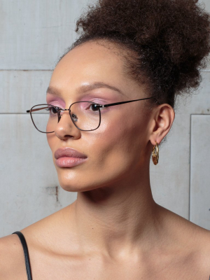 Hendrik Oval Optical Frame In Light Gold And Brown