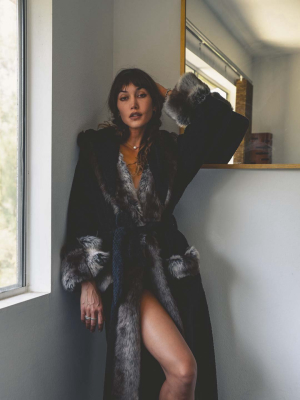 Grey Wolf Classic Faux Fur Robe | Women's