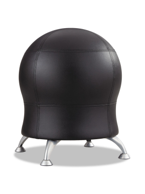 Safco Zenergy Ball Chair 22 1/2" Diameter X 23" High Black/silver 4751bv