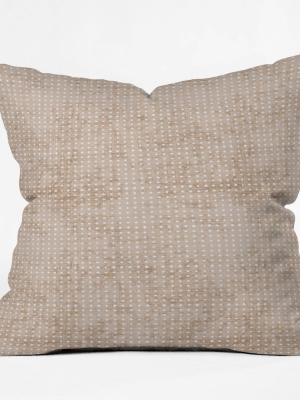 18"x18" Holli Zollinger Zen Tile Square Throw Pillow Brown - Deny Designs
