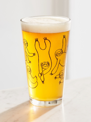 Sloth Pint Glass