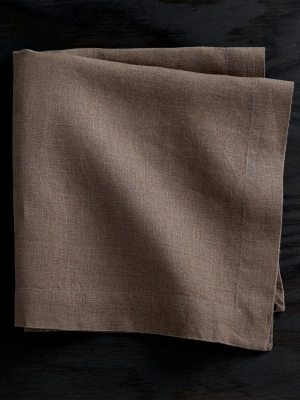 Helena Mocha Linen Napkin