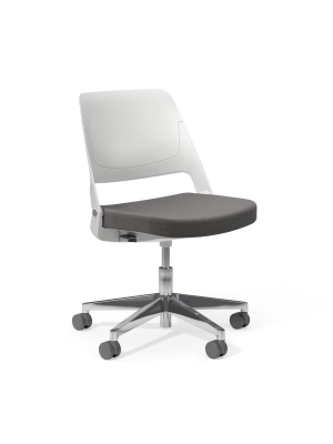 Ollo Armless Chair With Aluminum Base