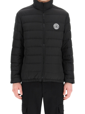 Versace Logo Patch Down Jacket