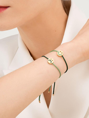 Friends Turn Me Over Bracelet Moss Green & Green