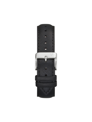 Saffiano Leather Black Strap