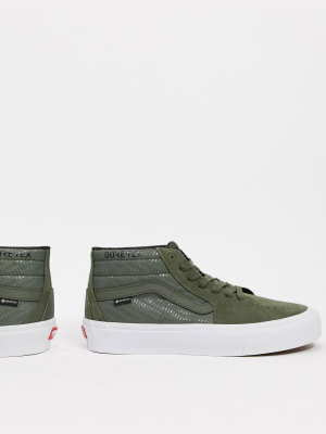 Vans Sk8-mid Gore-tex Sneakers In Green