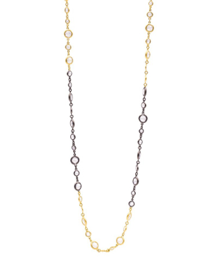 Illuminating Two-tone Long Necklace