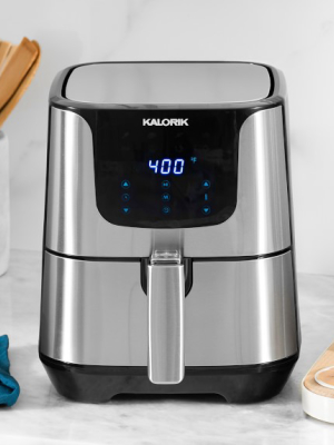 Kalorik 5 3/10-qt Air Fryer Pro Xl, Stainless Steel