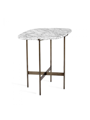 Arlington Side Table In Carrara