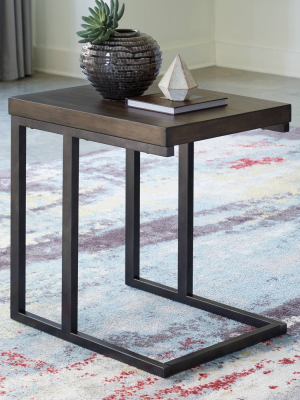 Johurst Chairside End Table Grayish Brown/black - Signature Design By Ashley