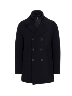 Herno Layered Double Breasted Coat