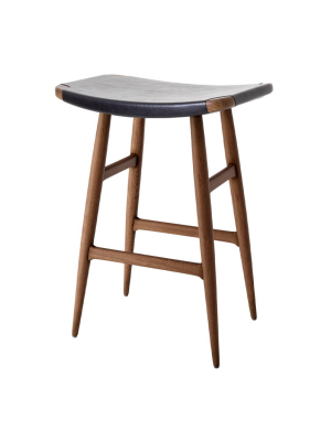 Freja Counter Stool - Leather Seat