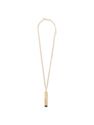 Ambush Pill Case Necklace Stone - Gold/blue