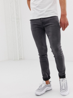 Only & Sons Slim Fit Jeans In Gray