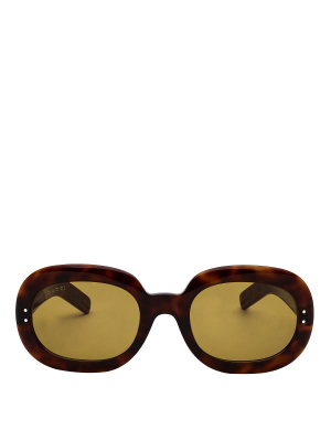 Gucci Eyewear Oval Frame Sunglasses