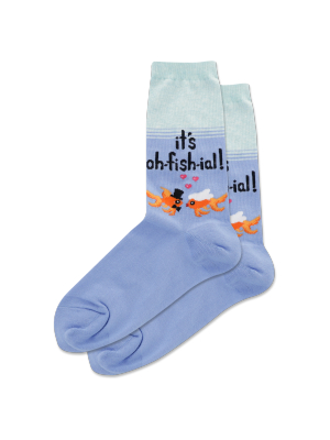 Women's Its Oh Fish Ial Crew Socks