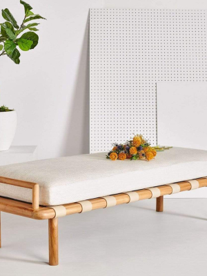 Ll Couture Constantine Teak Bench