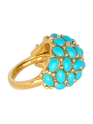 Turquoise Cabochon Dome Ring