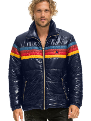 Men's 4 Stripe Luxe Traveler Jacket - Glossy Navy