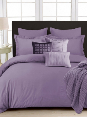 3pc 350 Thread Count Cotton Percale Oversized Duvet Covet Set - Tribeca Living