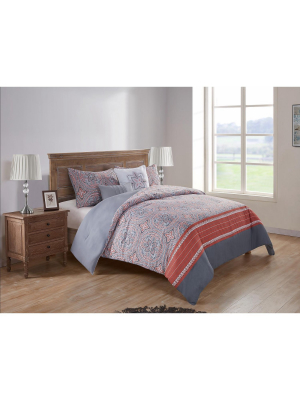 Vcny Home Allison Reversible Medallion Comforter Set