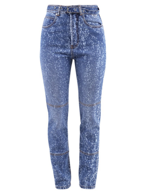 Msgm Paint Splatter Skinny Jeans