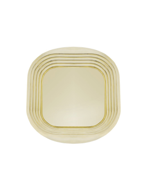 Form Square Tray: Brass