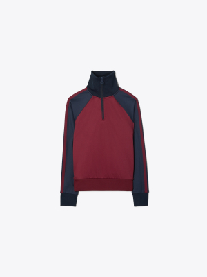 Color-block Half-zip Pullover