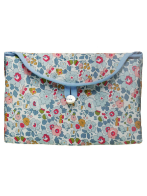 Blue Floral Fold And Go Changing Pad